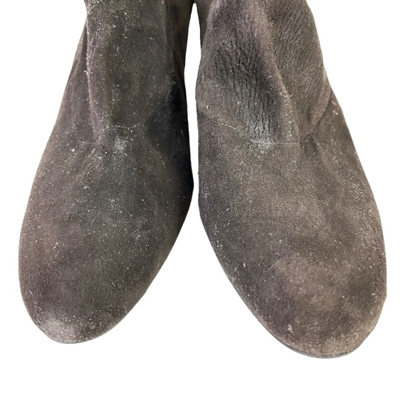 STUART WEITZMAN Chocolate Brown Genuine Leather Suede High Heels Shoes 9.5 W - Picture 2 of 16